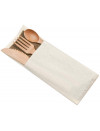 KIT CUBIERTOS BAMBÚ 5/1 + SERVILLETA