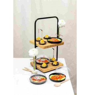 PINCHO BUCLE RETORCIDO NEGRO 100