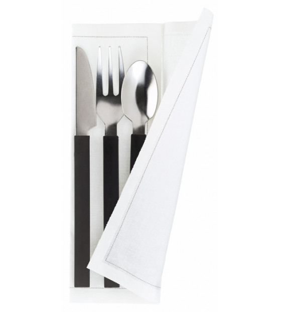 SERVILLETA BLANCA PRECORTADA - ROLLO (6x100)