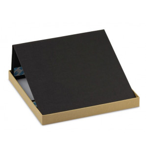CAJA ALLURE NEGRA CON TAPA KRAFT