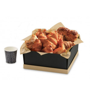 CAJA ALLURE NEGRA CON TAPA KRAFT