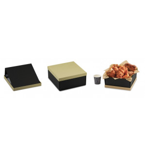 CAJA ALLURE NEGRA CON TAPA KRAFT