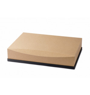 TAPA CATERLUX GN 1/2 KRAFT Y NEGRA