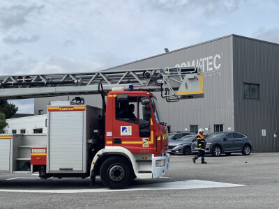 Simulacro de evacuación a escala real